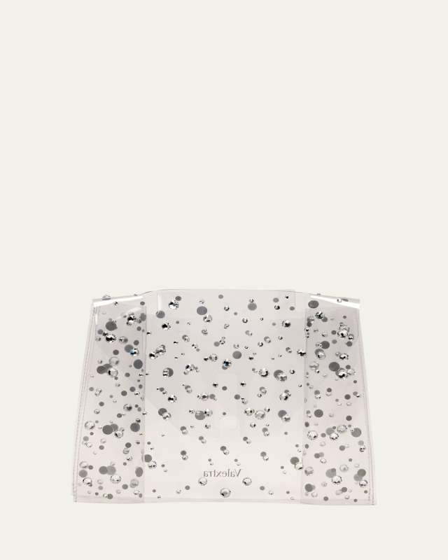 Iside Mini Clear Embellished Raincoat Bag Cover